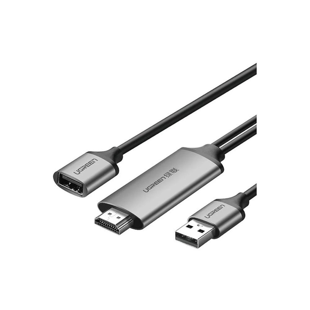 JIBGO - จิ๊บโก จำหน่ายสินค้าหลากหลาย และคุณภาพดี | USB TYPE A ADAPTER (อุปกรณ์แปลงสัญญาณ) UGREEN USB 2.0 (MALE & FEMALE) TO HDMI DIGITAL AV ADAPTER [50291]